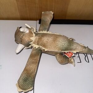 Wild Republic Lizard Plush Wrist Hugger Slap Bracelet Horned Lizard 9" Soft Toy